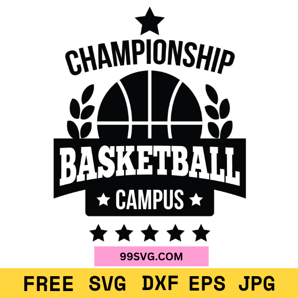 Championship Basketball SVG Design Perfect for Cricut & Silhouette