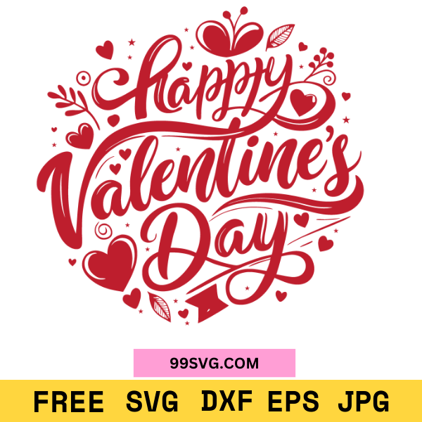 Happy Valentine SVG Valentine Shirts SVG, Free SVG for Cricut