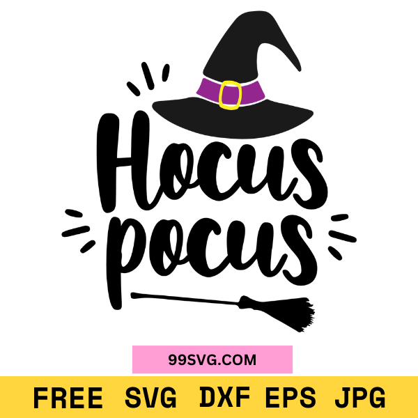 Hocus Pocus SVG Halloween SVG, Free SVG for Cricut