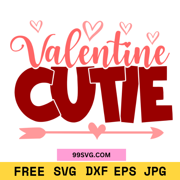 One Loved Valentine Cutie SVG, Valentine SVG PNG Free SVG for Cricut
