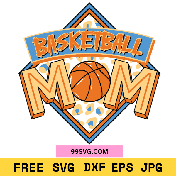 Retro Basketball Mom SVG Perfect for Cricut & Silhouette Crafting - 99SVG