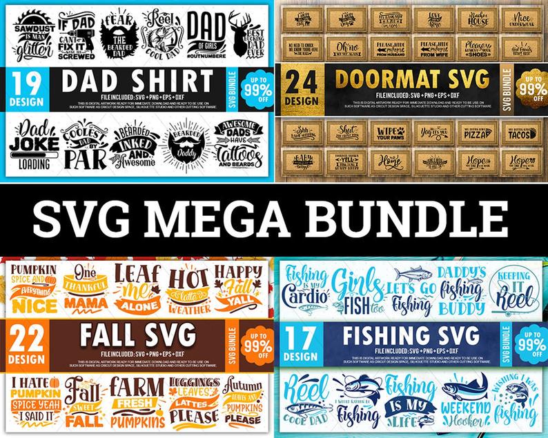 1400 Massive SVG Cut Files Bundle - 99SVG