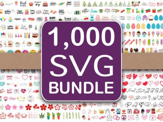 1,000 SVG Images to Cut – The Ultimate Crafting Collection