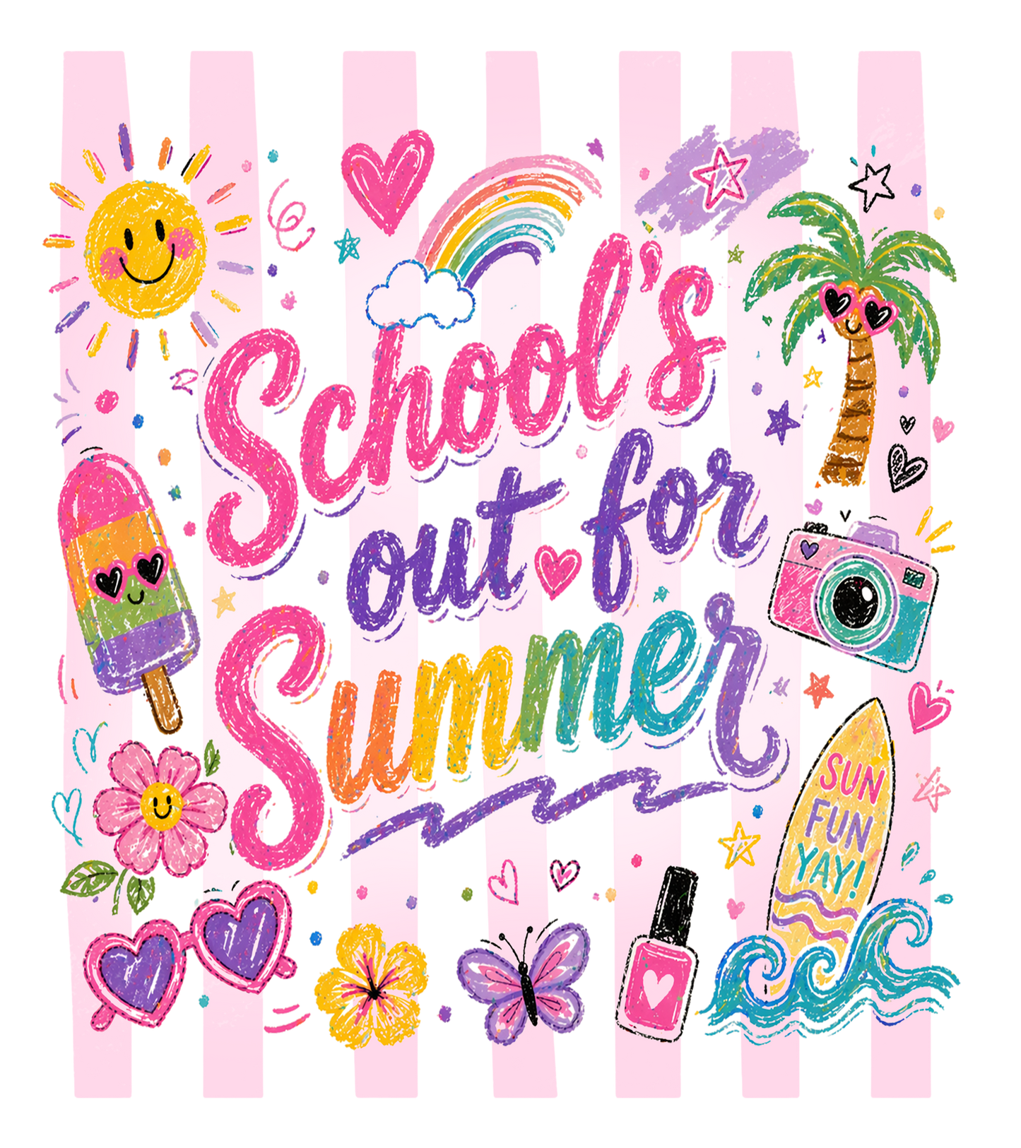 Cute Summer Hand Drawn SVG Bundle