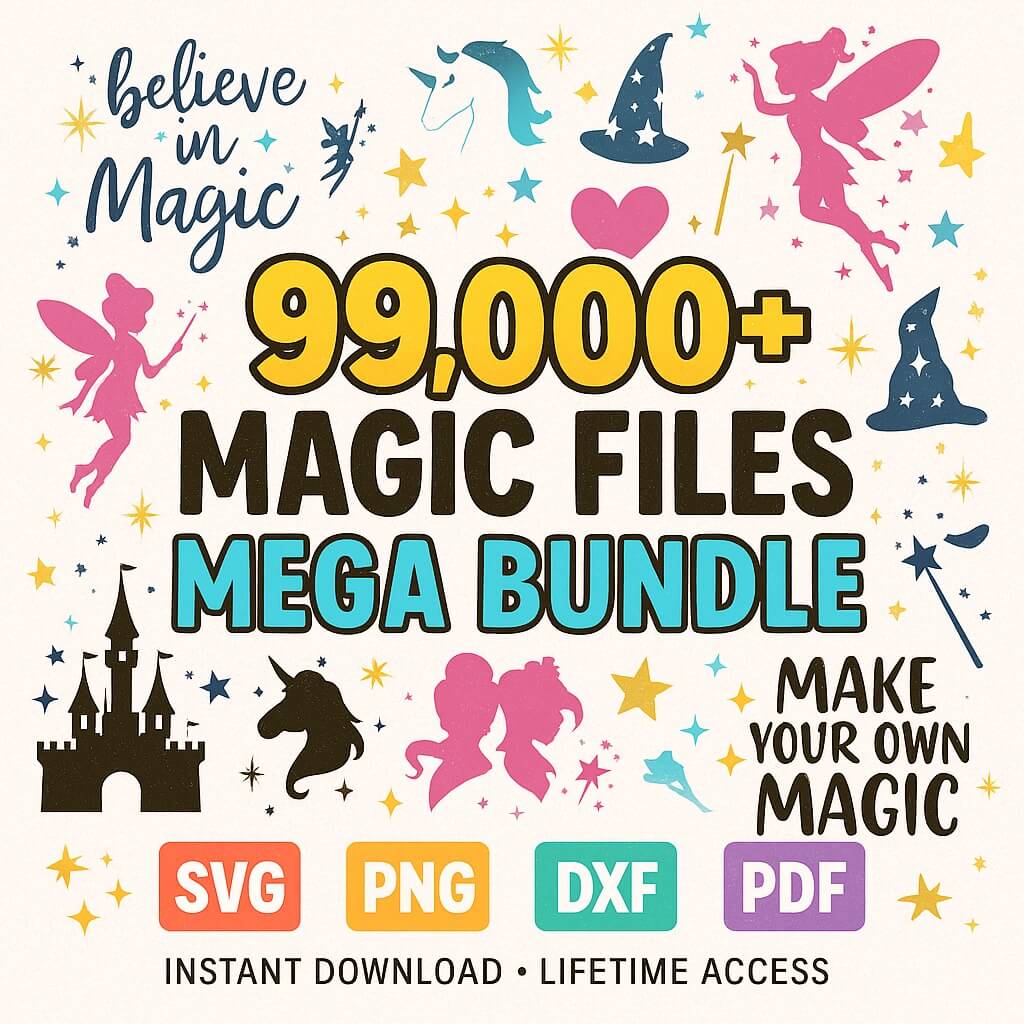 🌟 Ultimate Disney SVG Bundle: 99,000+ Magical SVG Designs 🏰✨ - 99SVG
