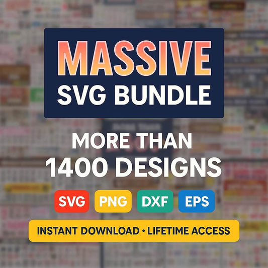 1400 Massive SVG Cut Files Bundle