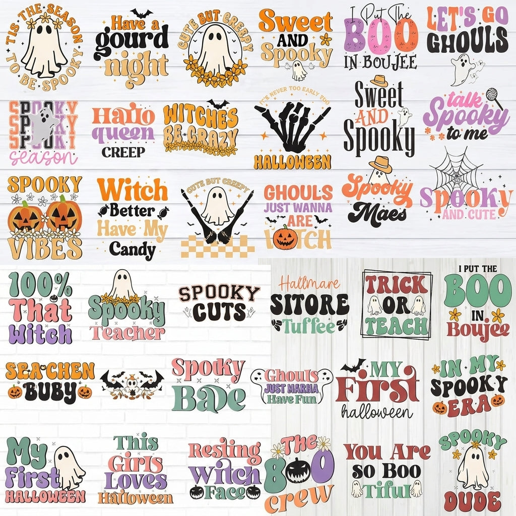 🎃 Retro Halloween SVG Mega Bundle – Huge Cricut Collection!