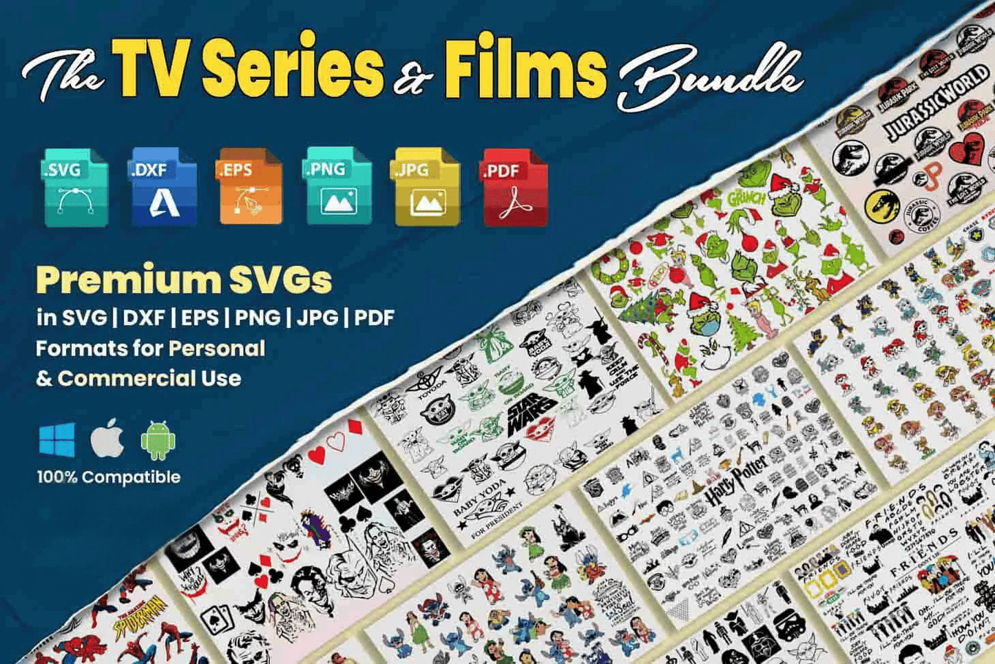 The Ultimate Cricut SVG Collection : 200,000 Unique SVGs + Bonuses