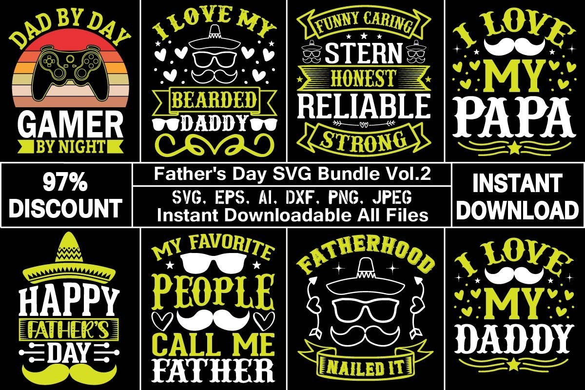 FREE Father’s Day Mega SVG Bundle — 90+ Premium Designs for Cricut & Sublimation - 99SVG