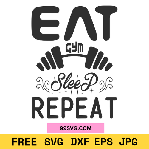 GYM Quotes SVG Cut Files Inspirational Workout & Fitness Designs
