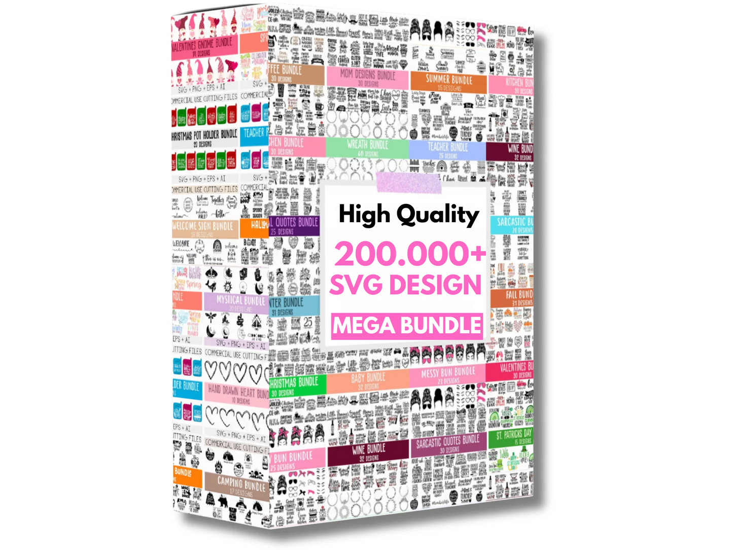 The Ultimate Cricut SVG Collection : 200,000 Unique SVGs + Bonuses