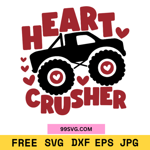 Heart Crusher SVG  Valentine's Day SVG, Free SVG for Cricut