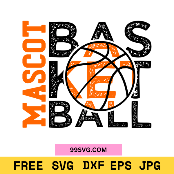 Mascot Basketball SVG PNG Perfect for Cricut & Silhouette - 99SVG
