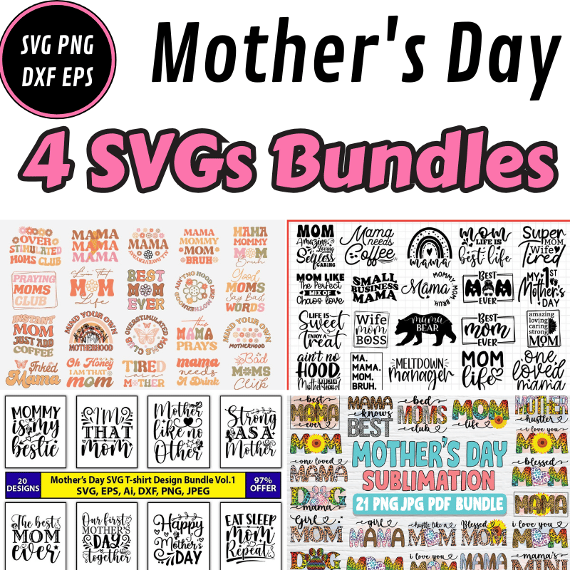 FREE Mother’s Day Mega SVG Bundle — 82 Premium Designs for Cricut & Sublimation - 99SVG