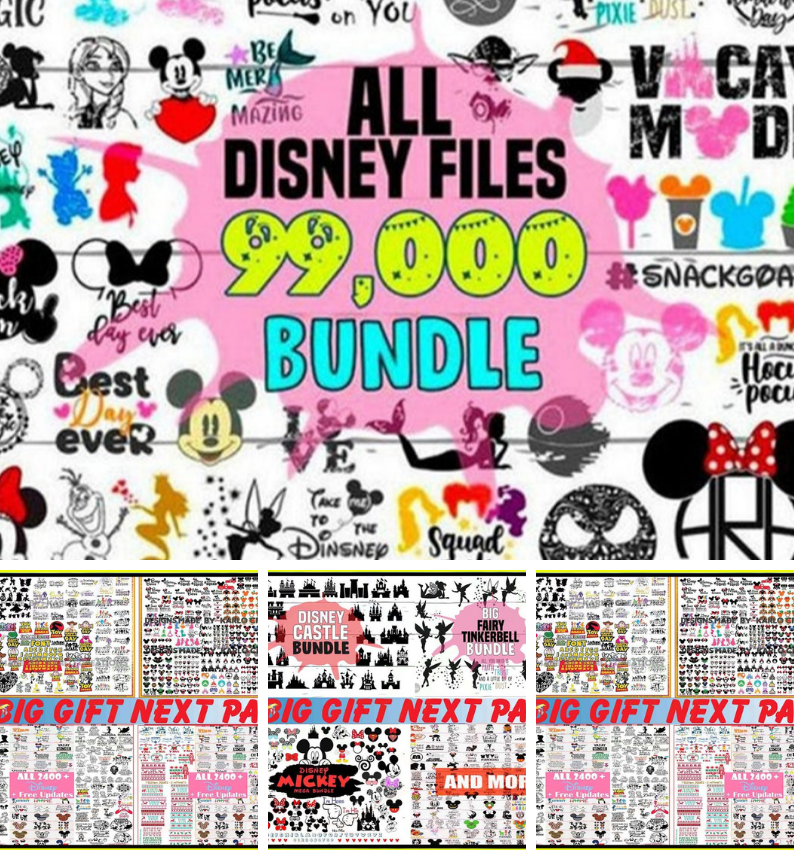 79,000+ unique SVG Disney designs