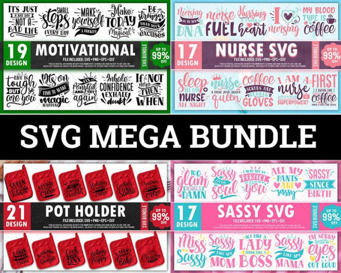 1400 Massive SVG Cut Files Bundle