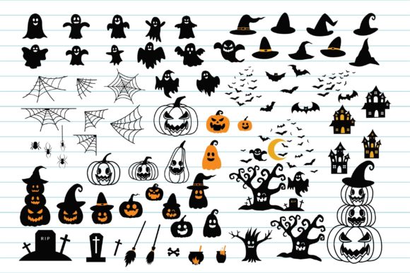 72 Halloween Bundle – SVG, PNG, PDF for Halloween Crafts