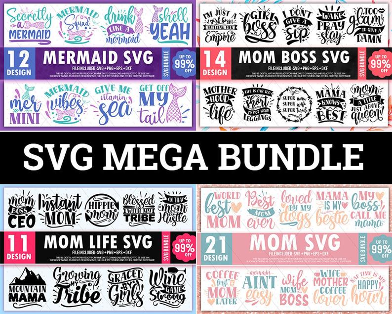 1400 Massive SVG Cut Files Bundle