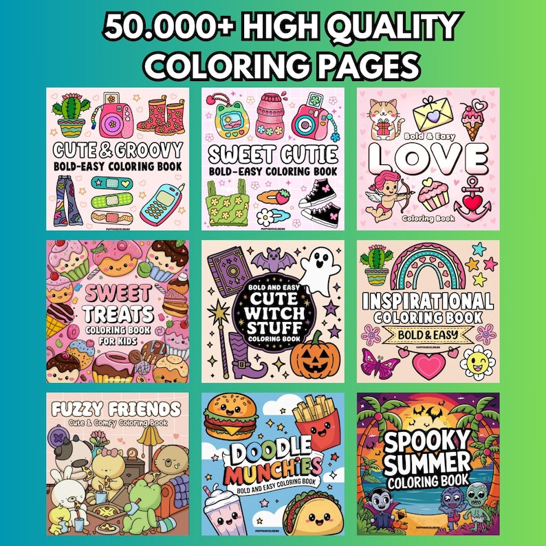 🌟 Ultimate Lifetime Bundle: 50,000+ Coloring Pages – Endless Cozy Coloring Fun! 🎨✨ - 99SVG