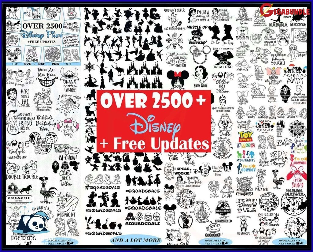 79,000+ unique SVG Disney designs