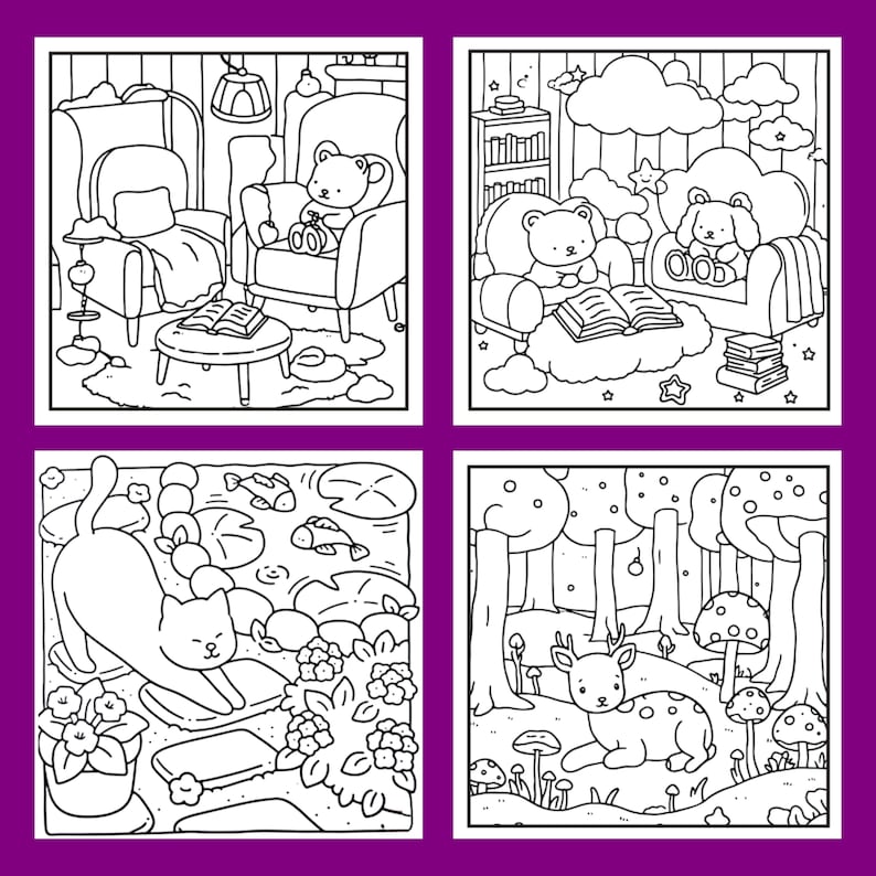 9500+ Mega Coloring Bundle – 100+ Cozy, Cute & Relaxing PDF Books for All Ages! - 99SVG