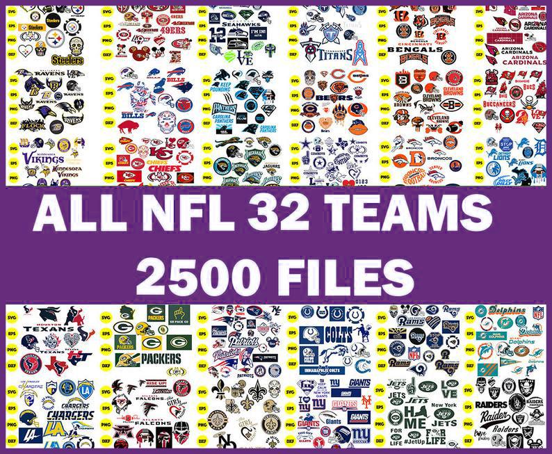 5000 NFL Teams Mega Bundle SVG