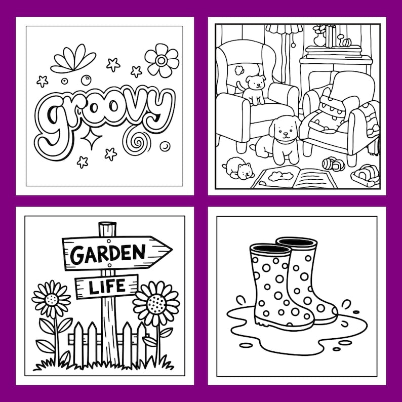 9500+ Mega Coloring Bundle – 100+ Cozy, Cute & Relaxing PDF Books for All Ages! - 99SVG