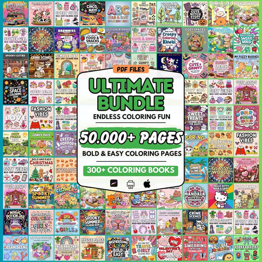 🌟 Ultimate Lifetime Bundle: 50,000+ Coloring Pages – Endless Cozy Coloring Fun! 🎨✨ - 99SVG