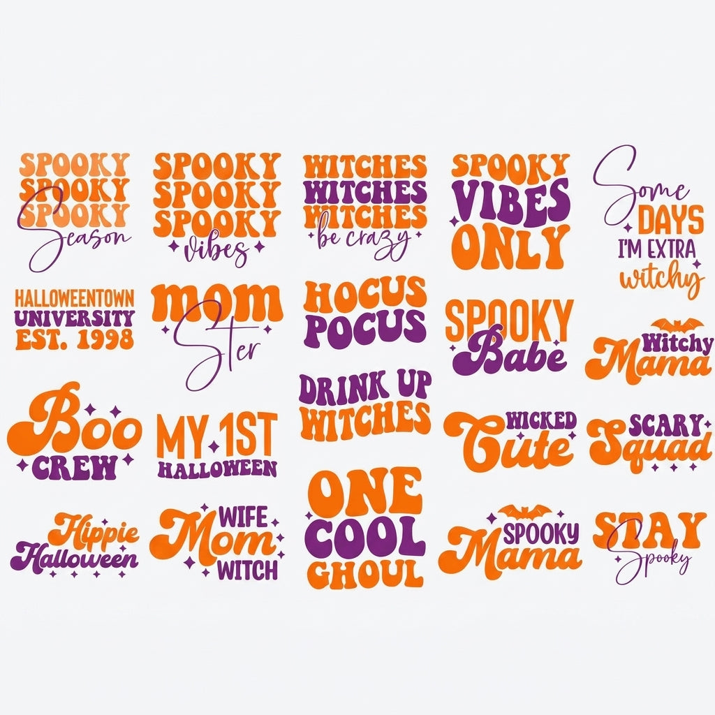 🎃 Retro Halloween SVG Mega Bundle – Huge Cricut Collection!